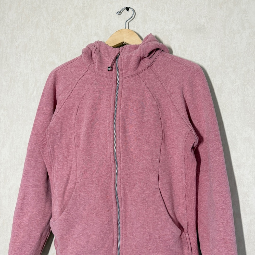 Lululemon Women’s Scuba Full-Zip Hoodie Sweatshirt in Heathered Velvet Dust 12 - Picture 3 of 11